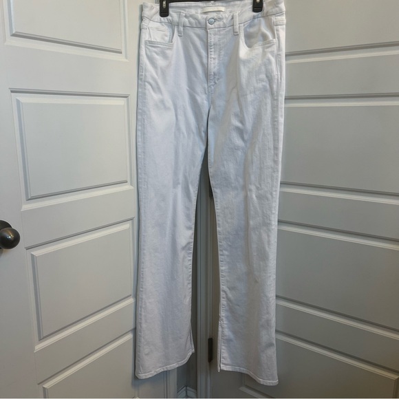 Joe's Hi Honey High Rise Curvy Bootcut Jeans in White Size 34 - Picture 3 of 8